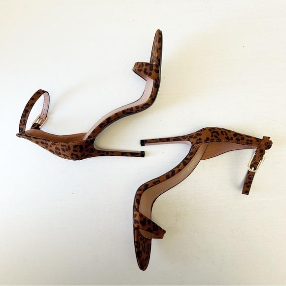 Topshop Leopard Print Stiletto Heels Ankle Strap Brown and Black Size 7.5 UNWORN - Picture 11 of 15